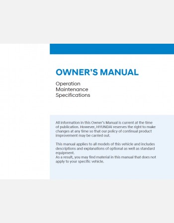 hyundai tucson 2024 owners manual